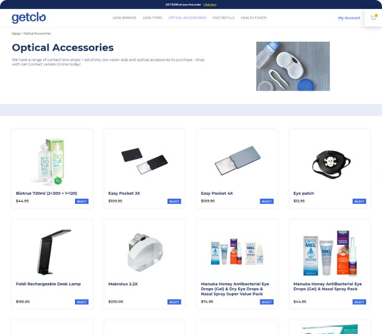 GetCLO - Optical Accessories (Category Page) Desktop
